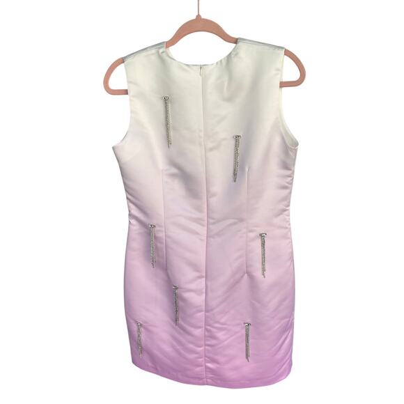 CYNTHIA ROWLEY, SIZE 8, WHITE AND PURPLE DRESS NWT - Picture 2 of 7